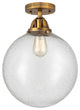 Beacon Semi-Flush Mount, Brushed Brass, Seedy, Seedy