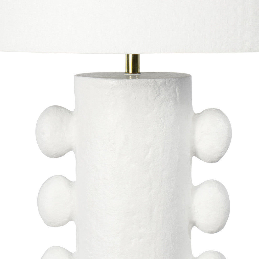 Sanya Metal Table Lamp, White