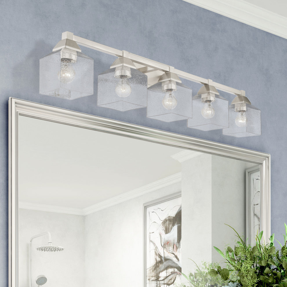 Aragon 5 Light Brushed Nickel Vanity Sconce