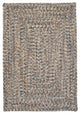 Corsica CC49 Lake Blue Indoor/Outdoor Area Rug, Rectangular 2'x10'