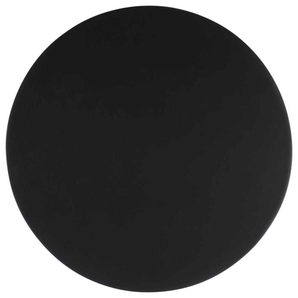 Safavieh Couture Bary Round 3 Leg Wood Accent Table, Black