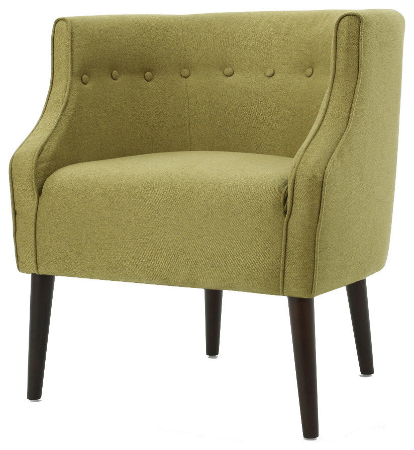 GDF Studio Davidson Tub Design Upholstered Accent Chair, Green