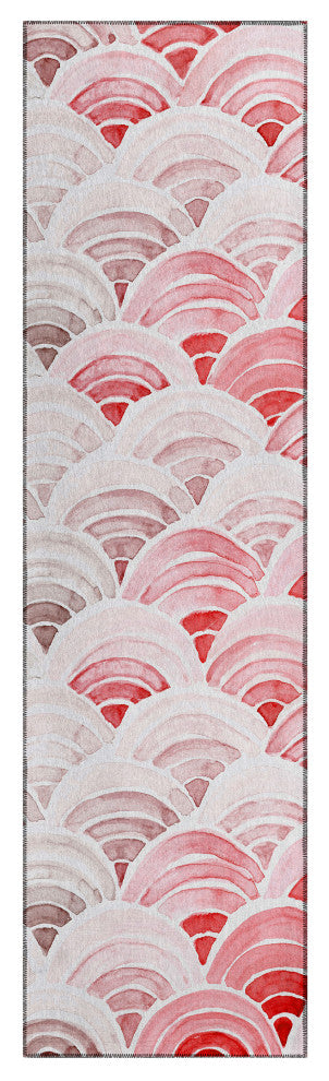 Indoor/Outdoor Seabreeze SZ5 Scarlett Machine Washable 2'3" x 7'6" Runner Rug