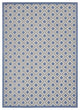 7 x 10 Blue and Gray Indoor Outdoor Area Rug