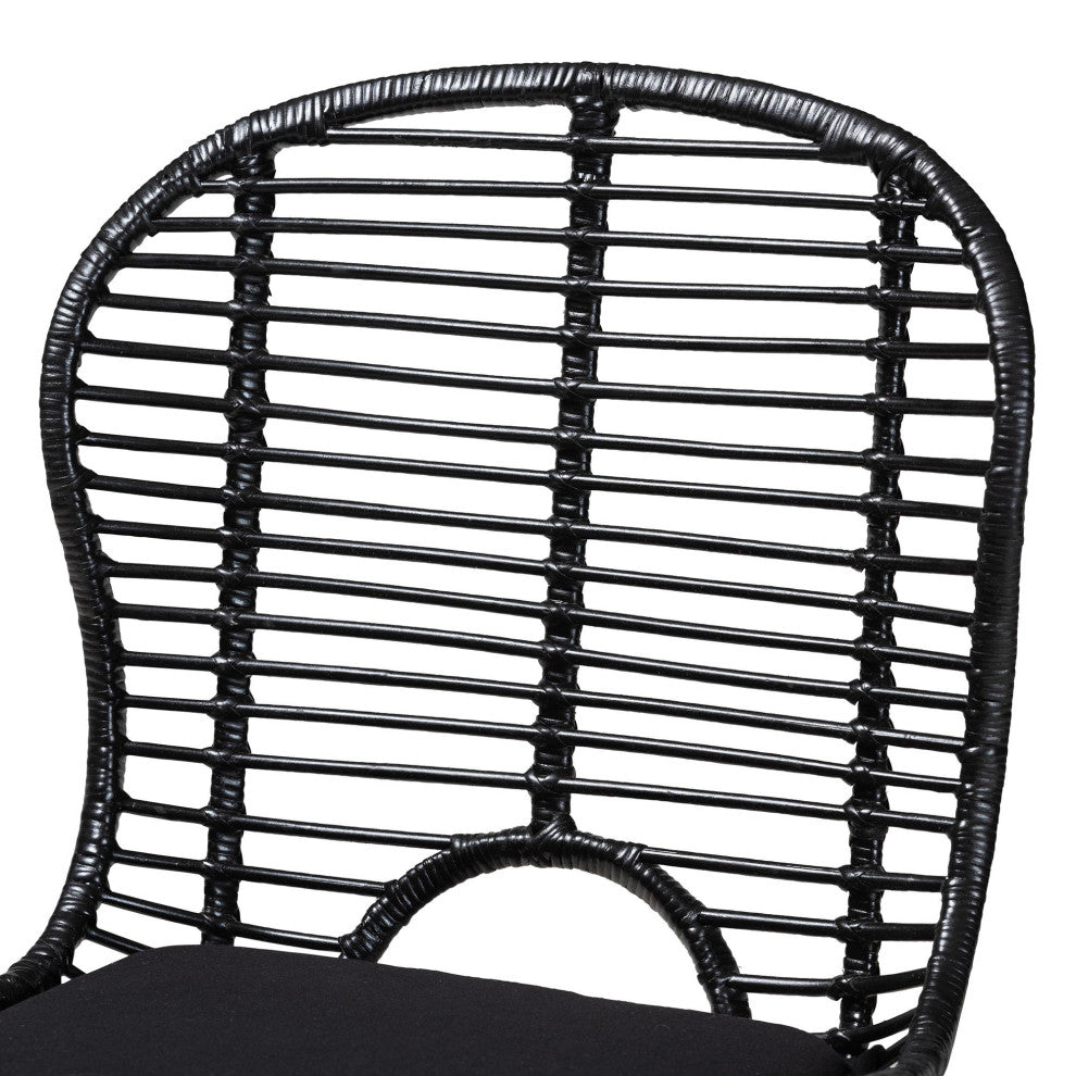 Sheryl Rattan Dining Chairs, Set of 2, Black