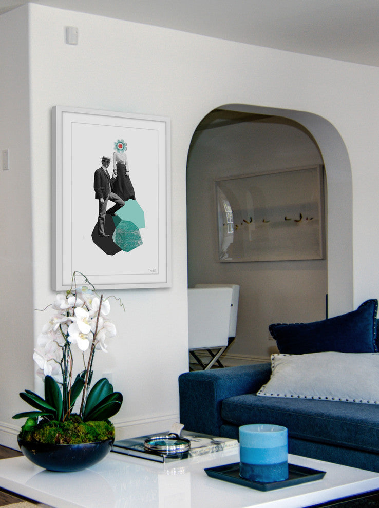 Marmont Hill, "Vacas" by Bengoa Vazquez Framed Painting Print, 24x36