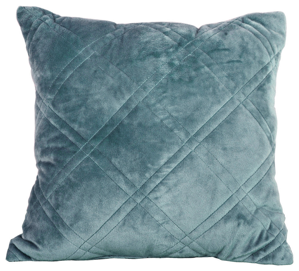 Supersoft Microplush Quilted 4-Piece Bed Spread Set, Silver Blue, Queen
