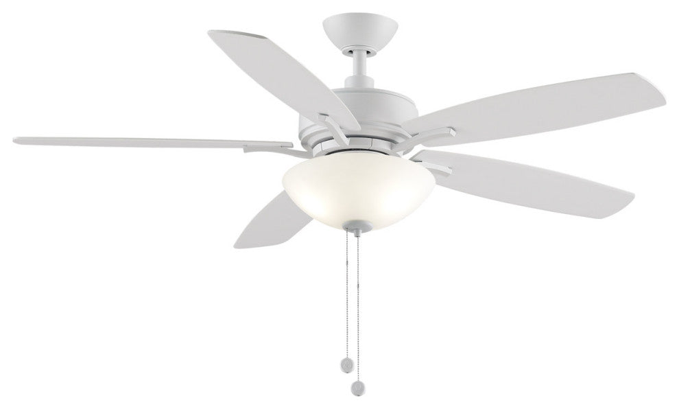 Aire Deluxe, 52 Inch, Matte White With Matte White Blades