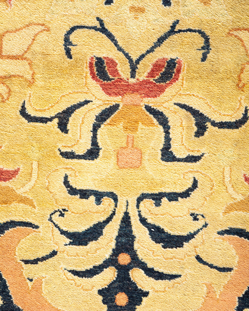 Ella, One-of-a-Kind Hand-Knotted Area Rug, Green, 8' 3"x10' 4"