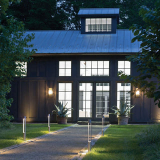 Hinkley Lighting 15601 Atlantis 12V 5.7VA 30" Tall Round Bollard - Satin Black