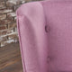 GDF Studio Adelina Contemporary Upholstered Accent Chair with Nailhead Trim, Light Lavender