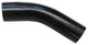 Contractor ADA Handrail 1.9" OD Fixed Elbow for 1:12 Pitch Ramp, Hammered Black