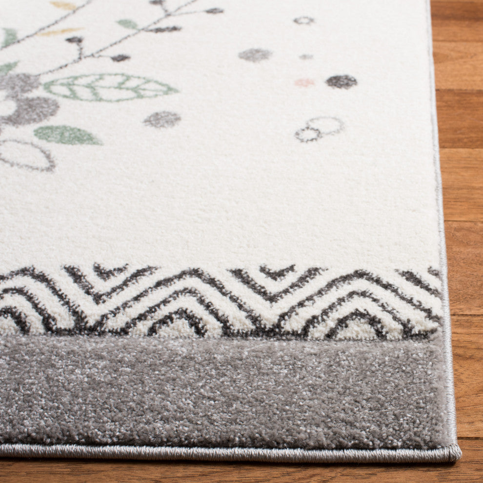 Safavieh Carousel Kids Collection CRK187A Rug, Ivory/Pink, 2'3" X 6'