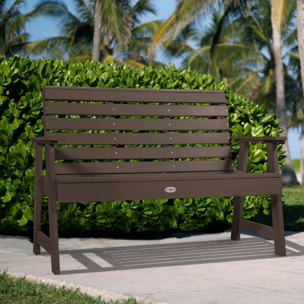 Riverside Garden Bench 4', Mangrove Brown