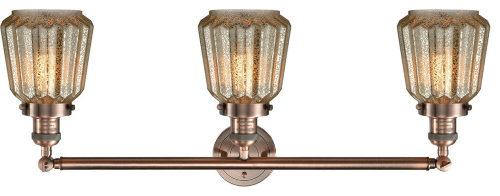 Innovations Lighting 205-Ac-G146-Led 3 Light Dimmable Led Bathroom Fixture