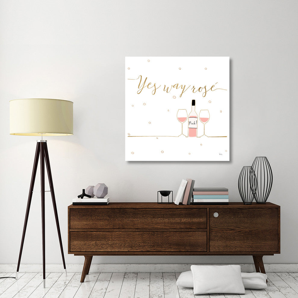"Underlined Bubbly VI" Digital Paper Print by Veronique Charron, 42"x42"