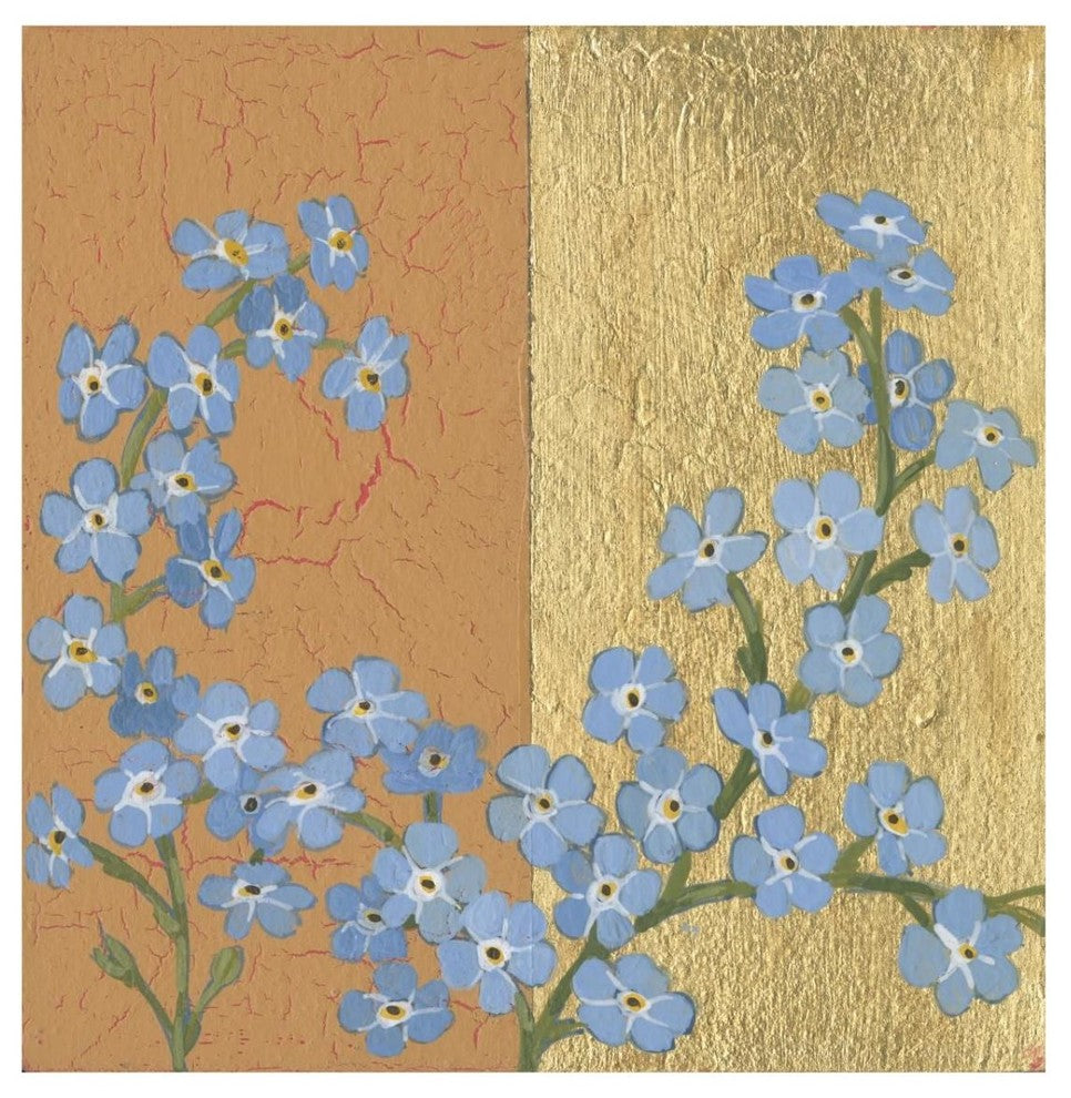 "Forget Me Not" Digital Paper Print by Kathrine Lovell, 32"x32"