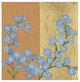 "Forget Me Not" Digital Paper Print by Kathrine Lovell, 32"x32"