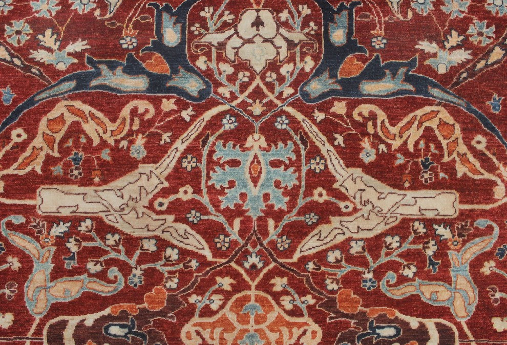 Aria Fine Chobi Radmund Red-Rust/Blue Rug 7'11x9'4