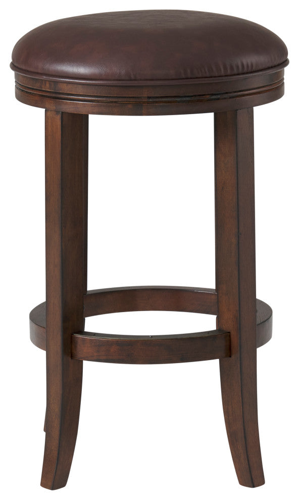 Natick Bar Stool, Distressed Walnut, Counter Height