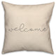 Welcome Linen 18x18 Spun Poly Pillow