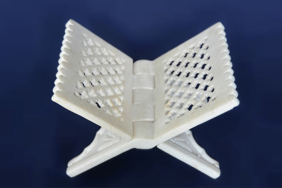 Makrana White Marble Book Stand