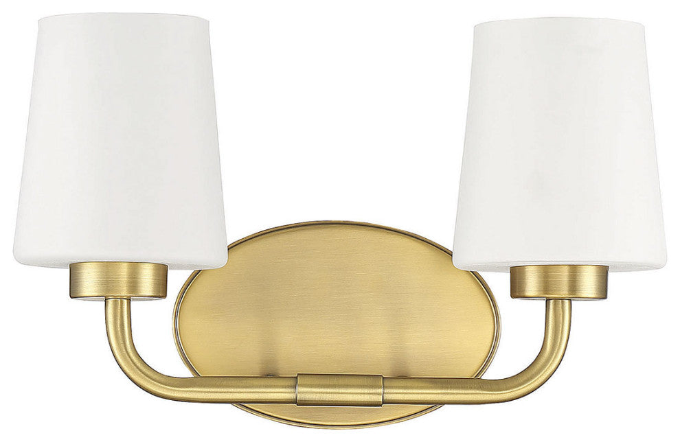 Capra, Warm Brass, 2-Light Bath