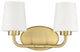 Capra, Warm Brass, 2-Light Bath