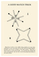 "A Good Match Trick" Digital Paper Print by Retromagic, 17"x24"