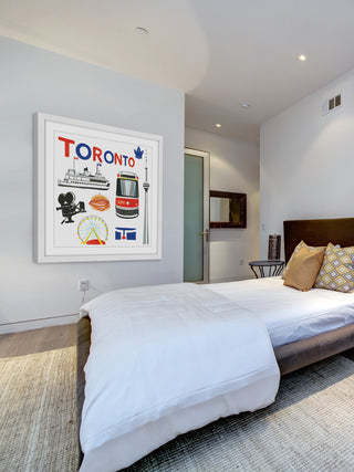 "Toronto Motif" Framed Print by Molly Rosner