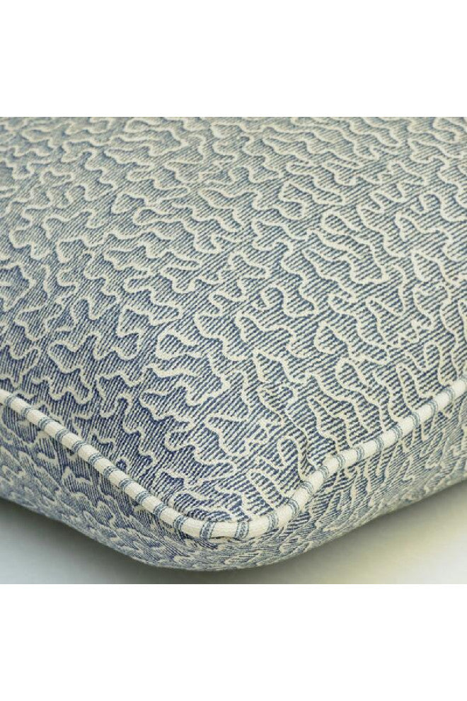Patterned Modern Throw Pillow | Andrew Martin Pollen, Dark Blue