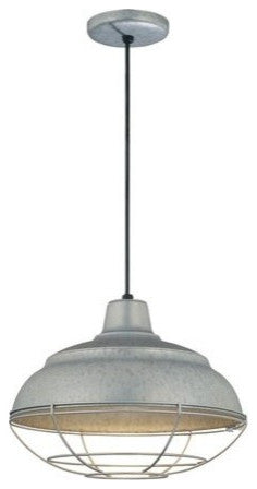 R Series Collection 14" Corded RLM Pendant, White