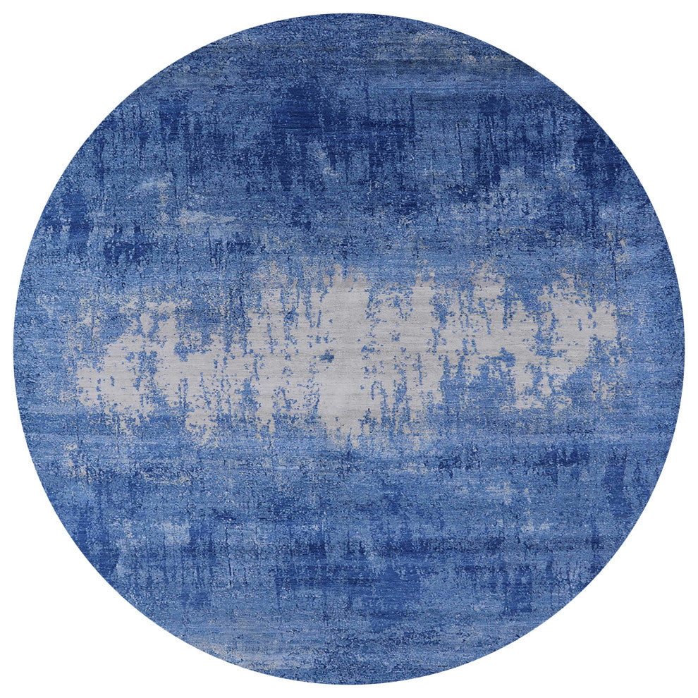 Ahgly Company Indoor Round Mid-Century Modern Area Rugs, 8' Round