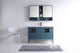 Shawbridge 48" Single Sink Bathroom Vanity, French Blue, Black Hardware