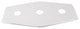 Three-Hole Remodel Plate In Powder Coated White