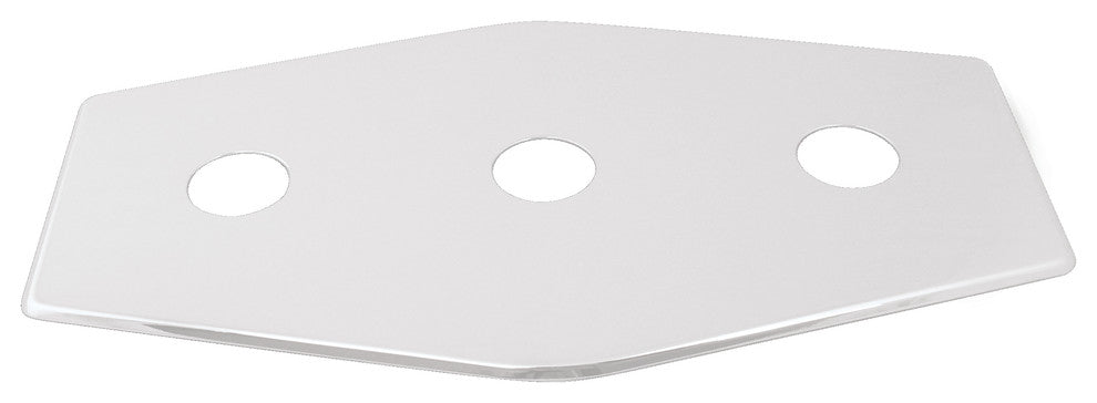 Three-Hole Remodel Plate In Powder Coated White