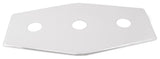 Three-Hole Remodel Plate In Powder Coated White
