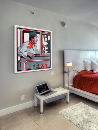 "Vintage 1437" Painting Print on Wrapped Canvas