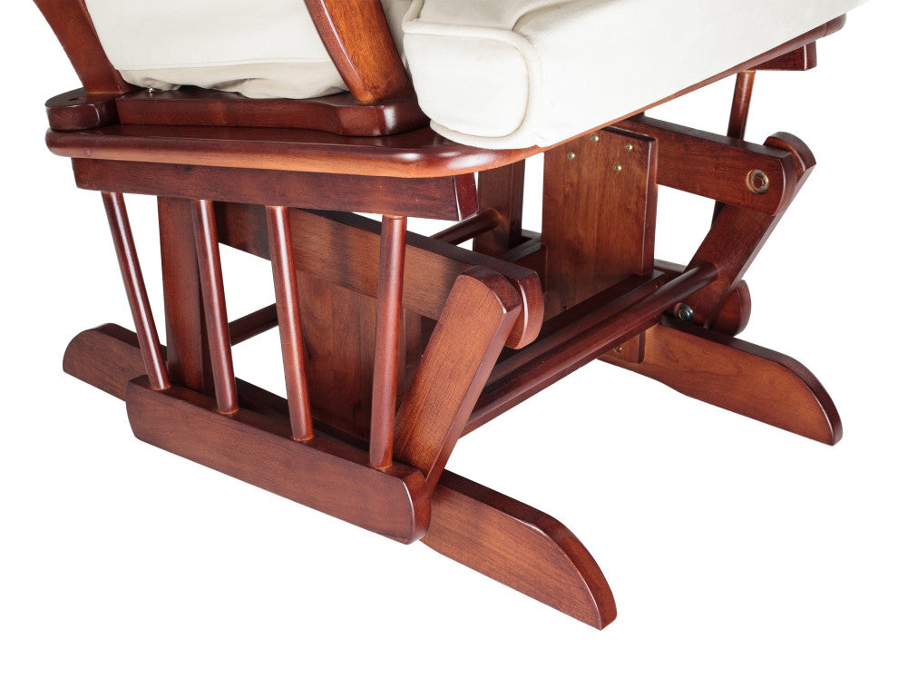 Sleigh Glider with Ottoman, Espresso