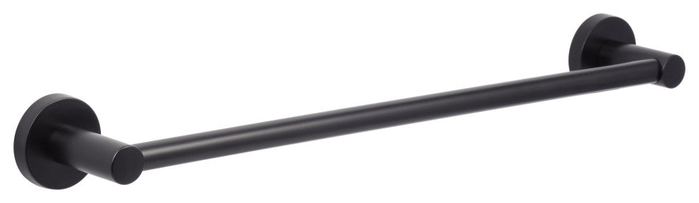 Lugano Bath Series, Towel Bar, Flat Black, 30"