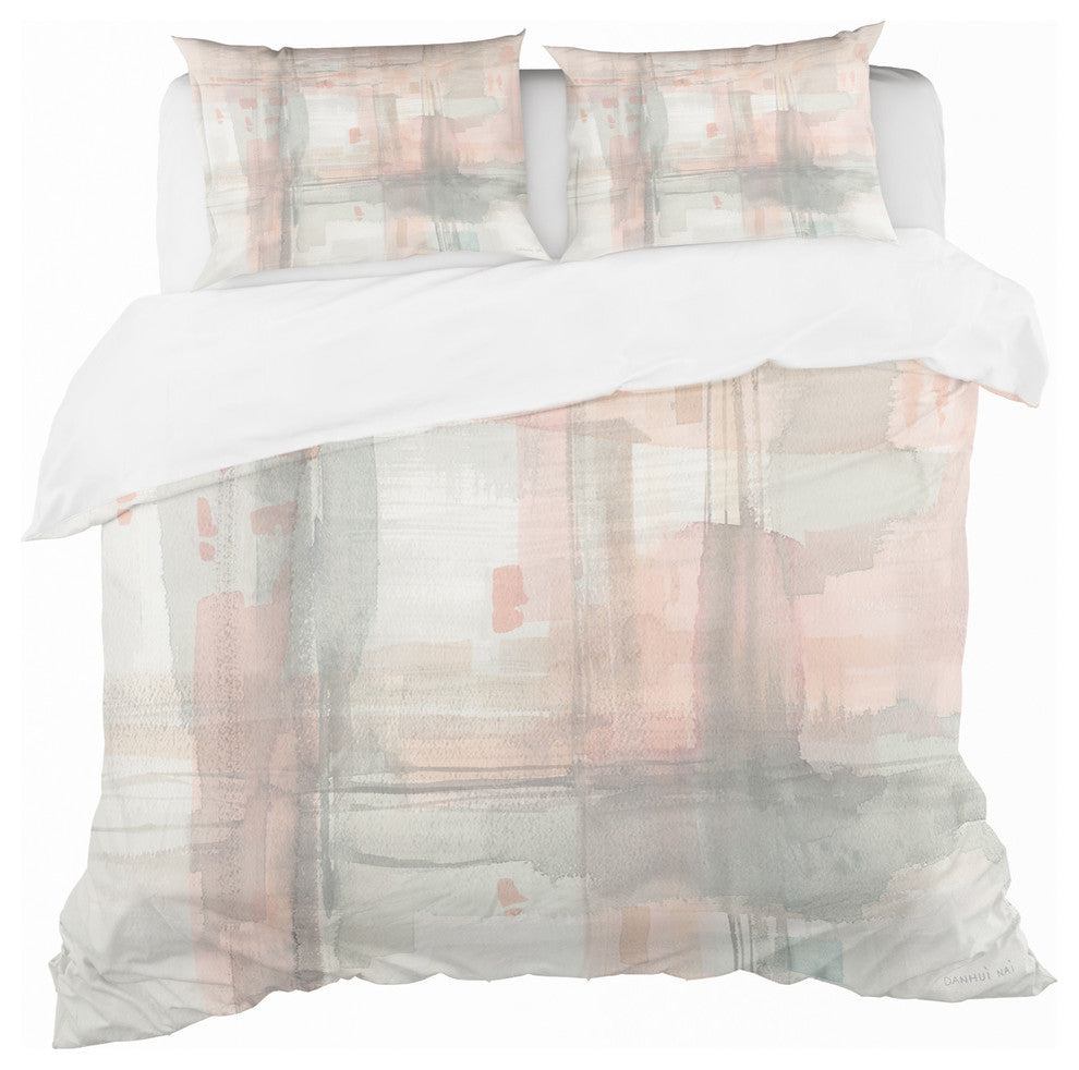 intersect Ii Gray Shabby Duvet Cover Set, King
