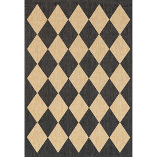 Nuloom Sabina Diamond Trellis Indoor/Outdoor Area Rug, Dark Grey 5'x8'