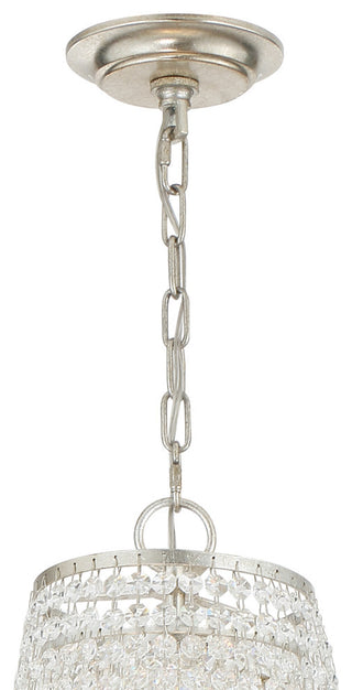 Arcadia 9 Light Chandelier, Antique Silver