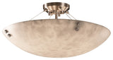 Justice Design Clouds Finials Semi Flush, 24"