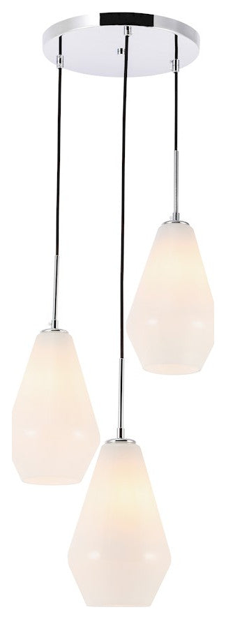 Elegant Lighting Gene Three Light Pendant LD2263C