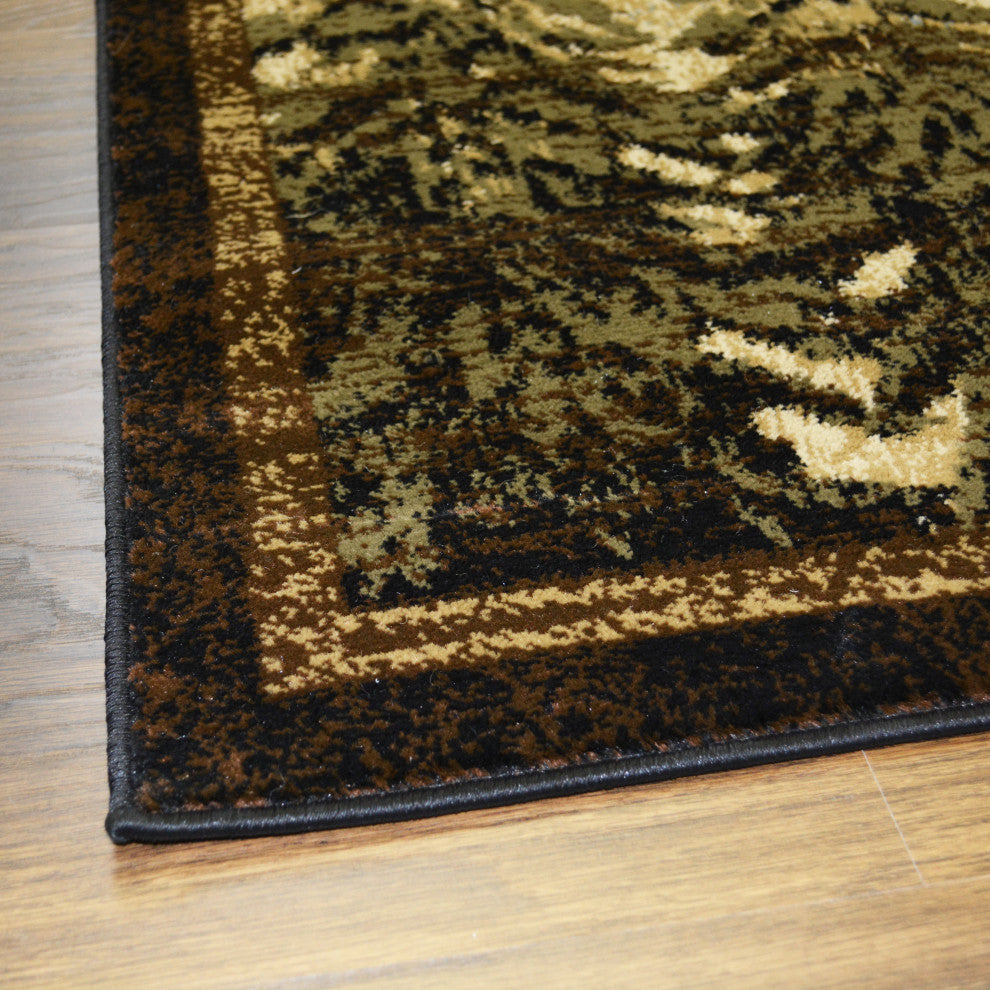 Lodge King Timberland Multi Lodge Area Rug, 7'10"x9'10"