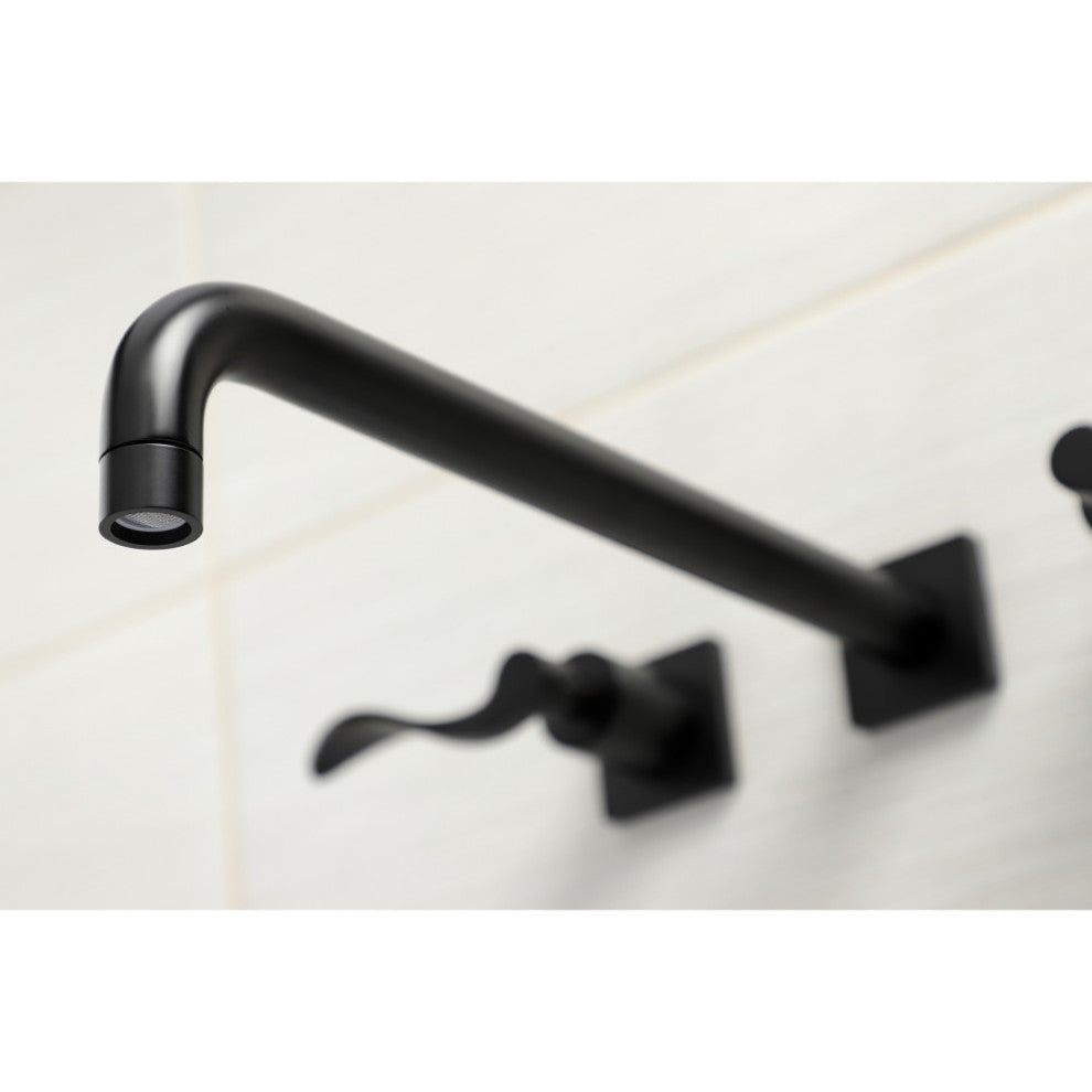 KS6040DFL Wall Mount Tub Faucet, Matte Black
