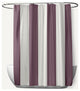 Graduated Stripe Dusty Purple 70" w x 73" h Shower Curtain