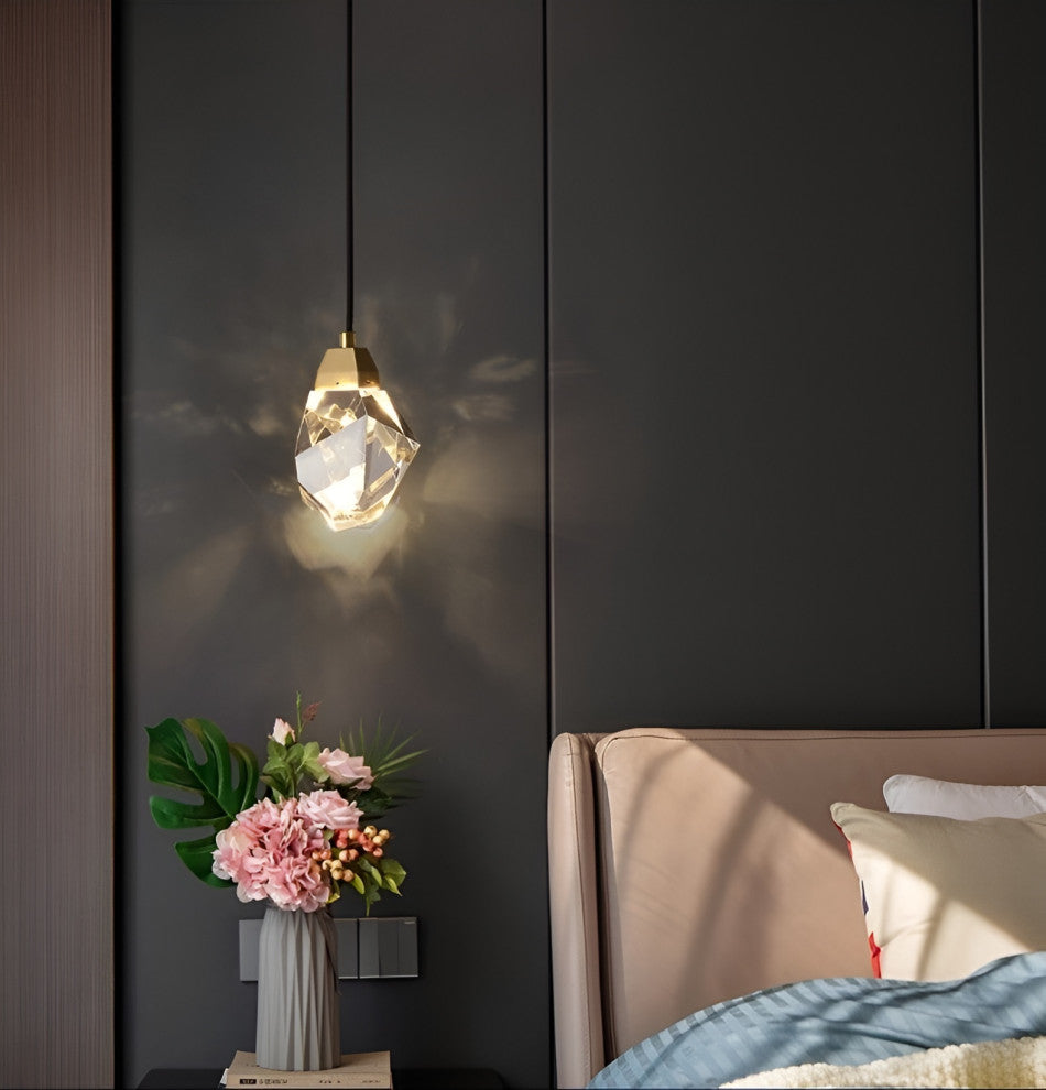 Getafe | Diamond Design Crystal Led Wall Sconce, B, Warm White