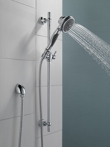 Delta Premium 3-Setting Slide Bar Hand Shower, Chrome, 57021
